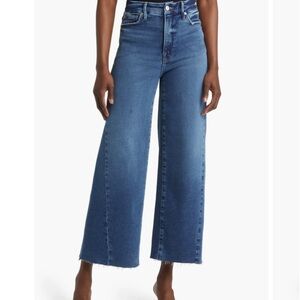 Good American Good Waist Palazzo Crop Jeans.  Size 12/31.  NWT.